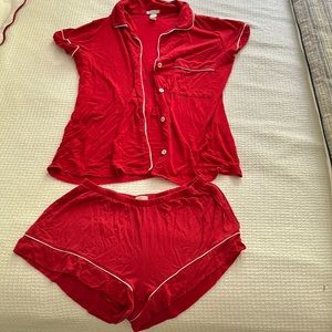 Eberjey Red Pajama Short Set-Medium